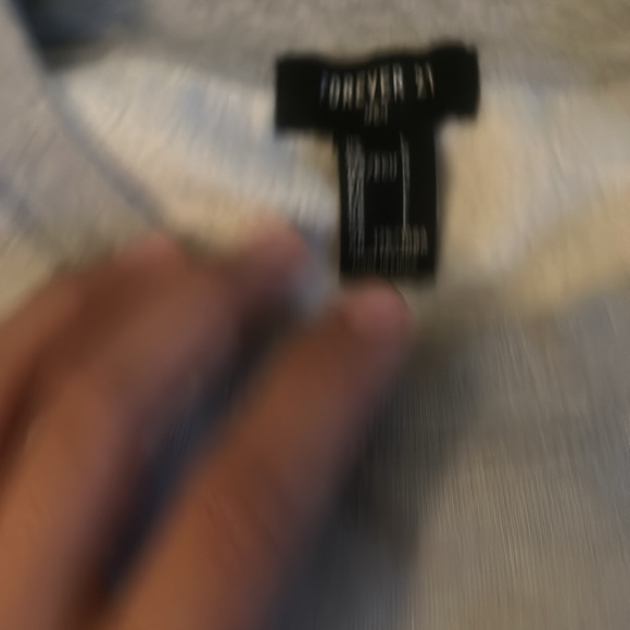 Cool Grey Forever 21 Long Sleeve #y2k - Picture 2 of 2